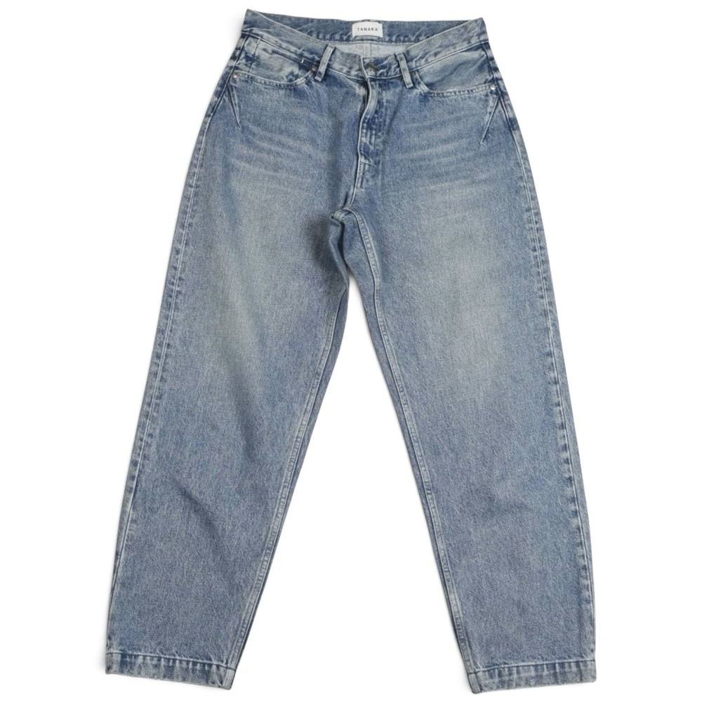 TANAKA The Skate Jean Trousers 27 Mid Blue Japanese Denim Relaxed Tapered